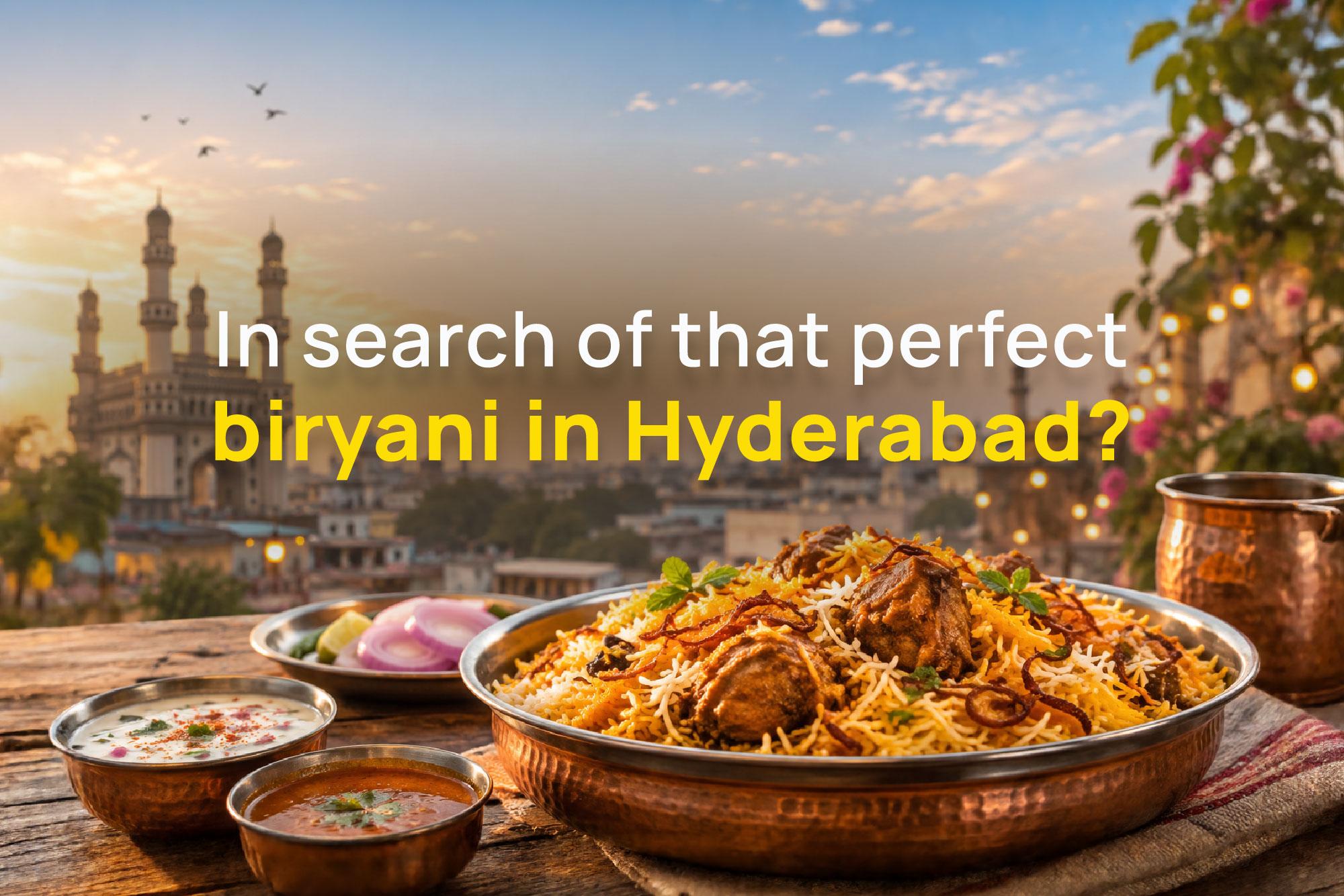 Here you will find the best biryani in Hyderabad - The one you've been craving for so long!